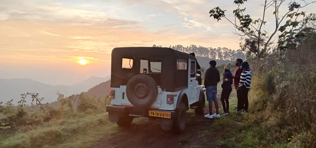 Sightseeing Jeep Safari in Kodaikanal